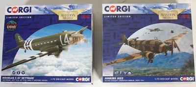 Lot 300 - Two boxed Corgi limited edition Aviation...