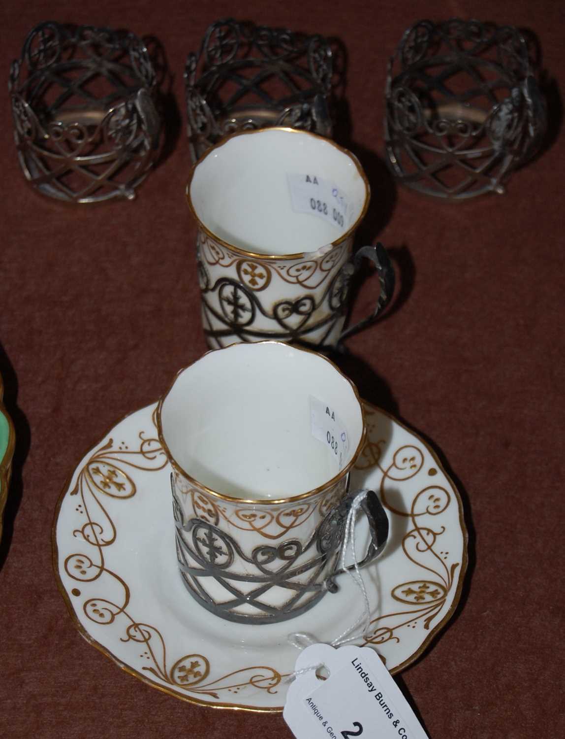 Lot 24 - A Sheffield silver mounted part coffee set...