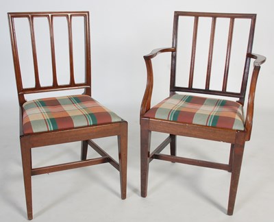 Lot 69 - A set of ten 19th century Scottish mahogany...