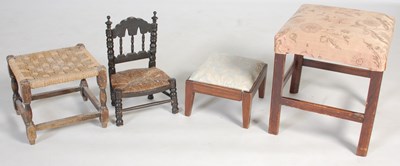 Lot 62 - A group of furniture, to include an ebonised...