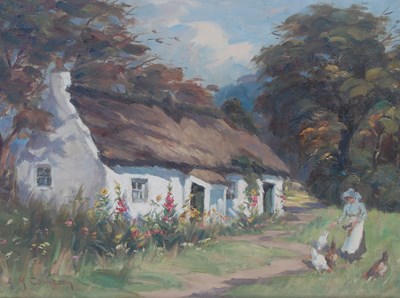 Lot 450 - Agnes M. Cowieson (1855-1940)  
Thatched...