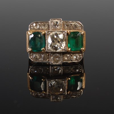 Lot 638 - A yellow and white metal, garnet-topped...