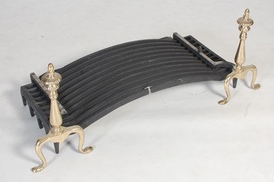 Lot 892 - A Stovax fire basket, 91cm wide; together with...