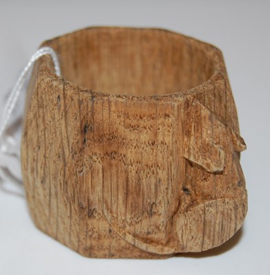 Lot 72 - Robert 'Mouseman' Thompson, an oak octagonal...