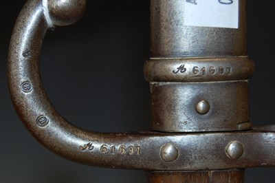 Lot 81 - A late 19th century French Bayonet, inscribed...