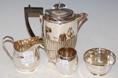 Lot 101 - A collection of silver to include a...