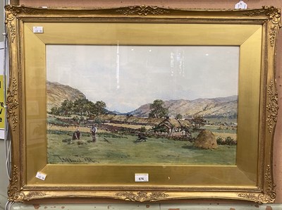 Lot 676 - J B McDonald RSA  
Highland summer landscape...