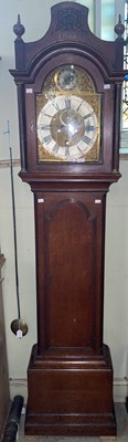 Lot 539 - A George III oak longcase clock, Henry Messer,...