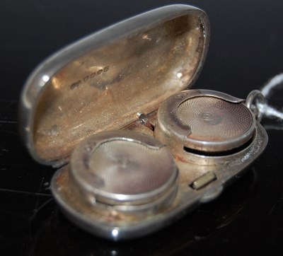 Lot 113 - A Chester silver double sovereign holder case,...
