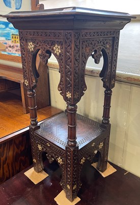 Lot 526 - A late 19th/ early 20th century Moorish square...