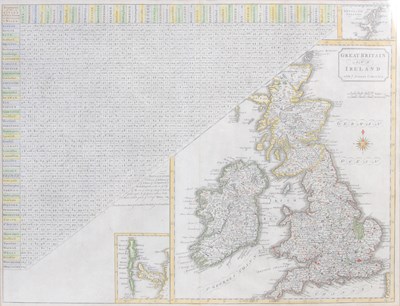 Lot 168 - A 19th century map of Great Britain and...