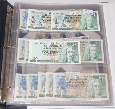 Lot 235 - Banknotes - Two folios of paper banknotes for...