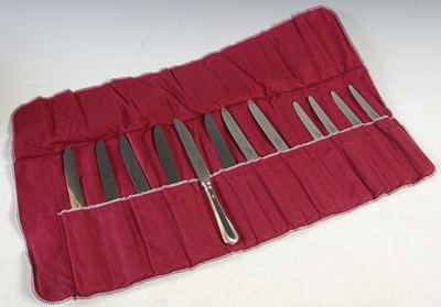 Lot 162 - A silver table service for eight place...