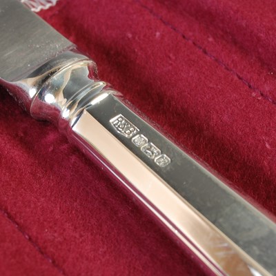 Lot 162 - A silver table service for eight place...