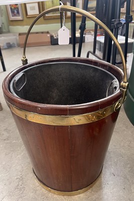 Lot 419 - A 19th century mahogany and brass bound peat...