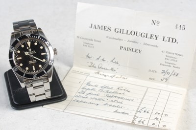 Lot 247 - A vintage Rolex Submariner stainless steel...