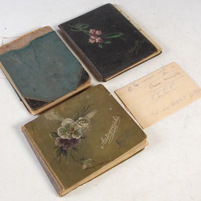 Lot 263 - Three vintage autograph books, early 20th...