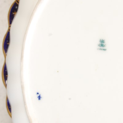 Lot 380 - A set of four Copeland Spode cobalt blue...