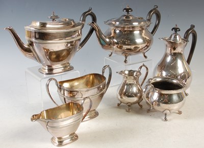 Lot 347 - An early 20th century electroplated three...