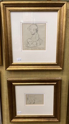 Lot 581 - Mabel Royds (1874-1941) Marjorie charcoal,...