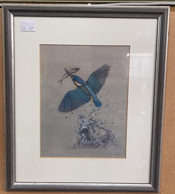 Lot 620 - After Barry MacFarlane Kingfisher coloured...