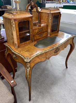 Lot 713 - A 19th century walnut and gilt metal mounted...
