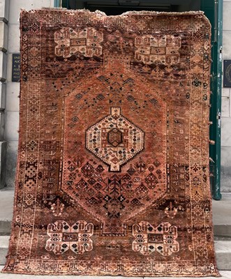 Lot 813 - A Persian Qashqai carpet, 240cm x 179cm.