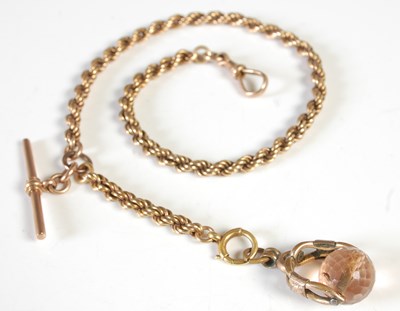 Lot 65 - A yellow metal rope twist chain, tests as 14ct...