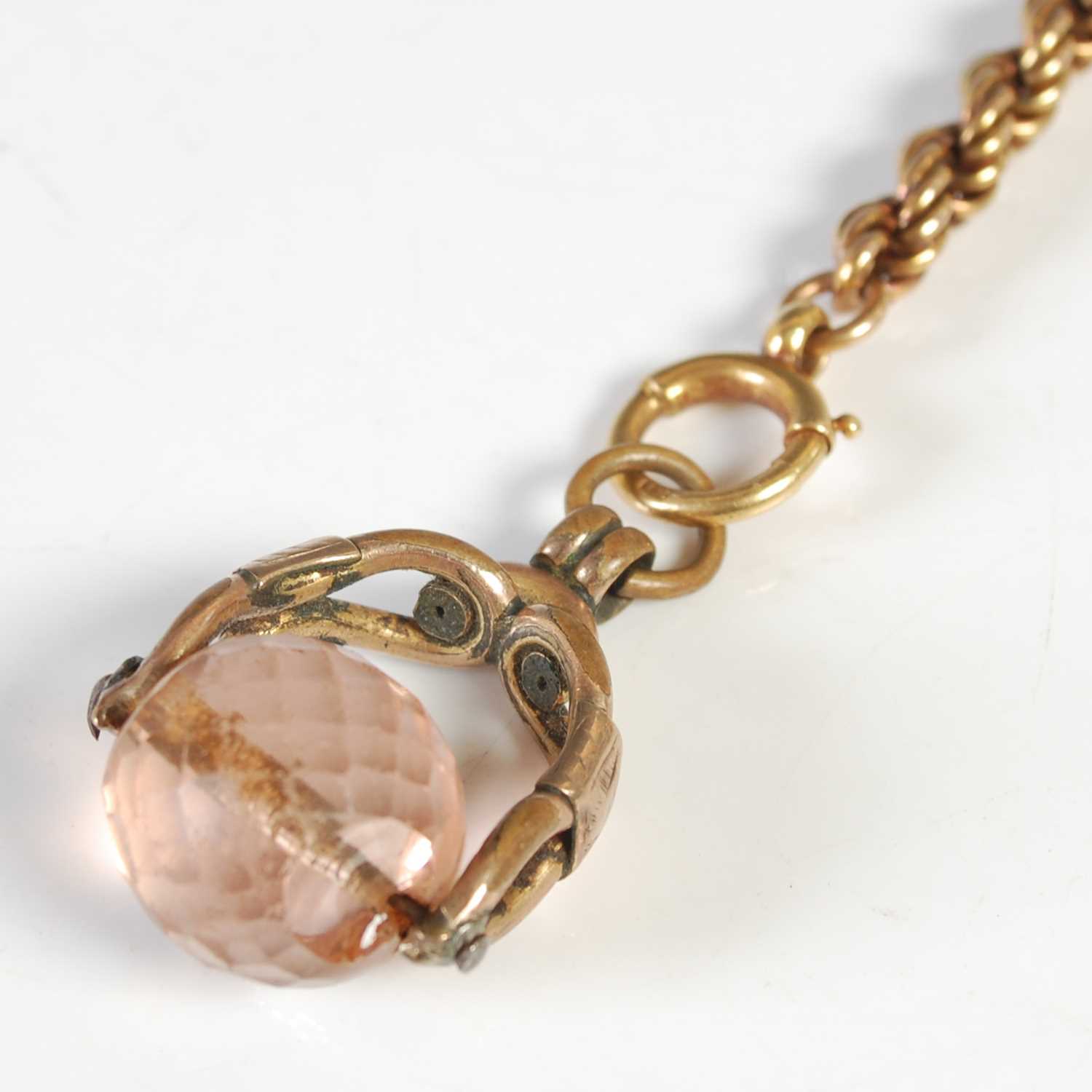 Lot 65 - A yellow metal rope twist chain, tests as 14ct...