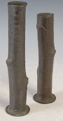 Lot 152 - William A Hepworth, two branch form bronze...