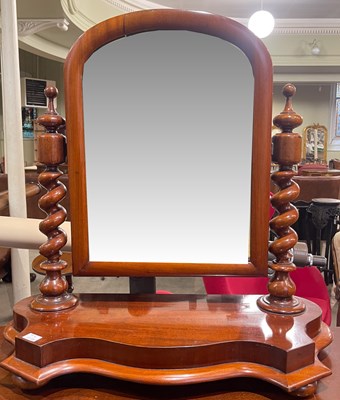 Lot 882 - A Victorian mahogany dressing table mirror...