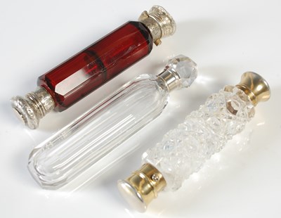 Lot 381 - A group of three scent bottles to include...