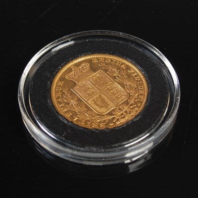 Lot 402 - A Victorian gold sovereign, dated 1884.