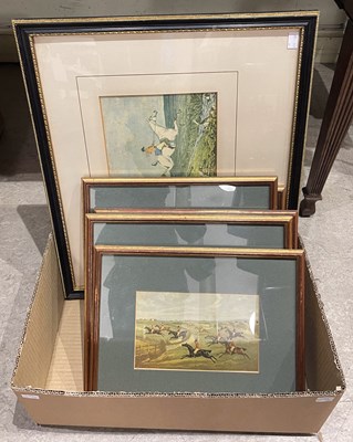 Lot 812 - A group of six prints, equestrian and hunting...
