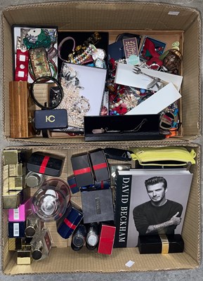 Lot 715C - Two boxes, one containing a large collection...