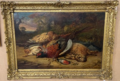 Lot 774 - John Wainwright (19th century) Game in a...