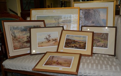 Lot 757 - After Archibald Thorburn, Seven game bird...