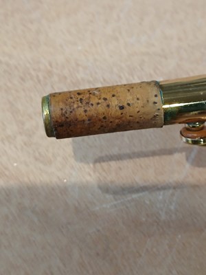 Lot 527 - A brass Yanagisawa Soprano saxophone, engraved...