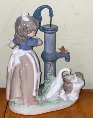 Lot 473 - A Lladro Summer on the Farm porcelain figure...