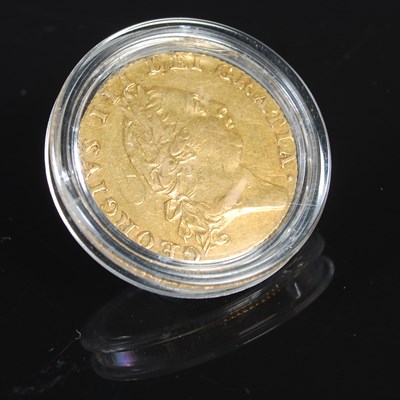 Lot 146 - A George III gold Spade Guinea dated 1787,...