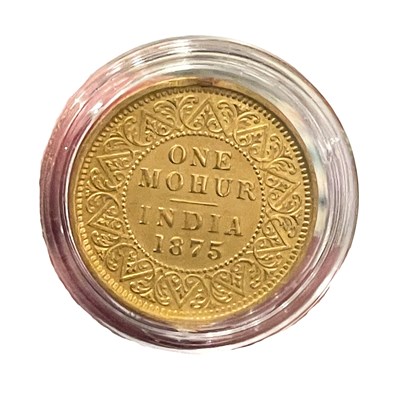 Lot 54 - A Victorian Gold One Mohur, India, 1875, 25.5...