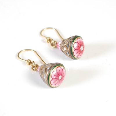 Lot 144 - A pair of 19th century Indian yellow metal...