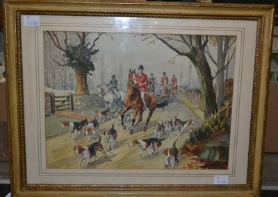 Lot 678 - George Holloway (1883-1976) 
The hunt setting...