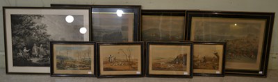 Lot 825 - A group of eight assorted prints to include...