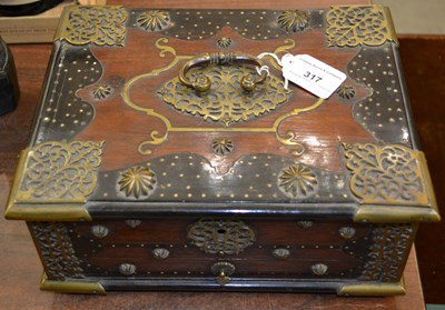 Lot 317 - An 18th century Dutch Colonial darkwood and...