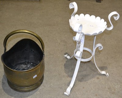 Lot 461 - A late 19th/ early 20th century brass coal...