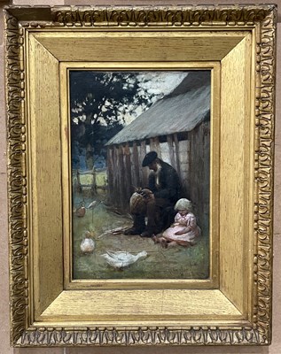 Lot 618 - Taylor (19th century) 
Father and daughter in...