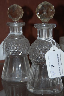 Lot 4 - A pair of late 19th/ early 20th century cut...