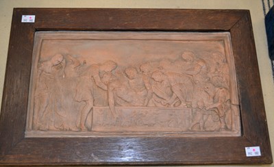 Lot 465 - A late 19th century Neoclassical terracotta...