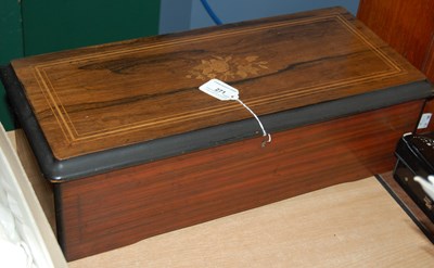 Lot 271 - A 19th century walnut and inlaid Swiss...